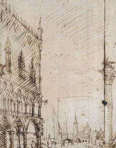 Venecia: El Ángulo Suroeste del Palacio Ducal de Giovanni Antonio Canal